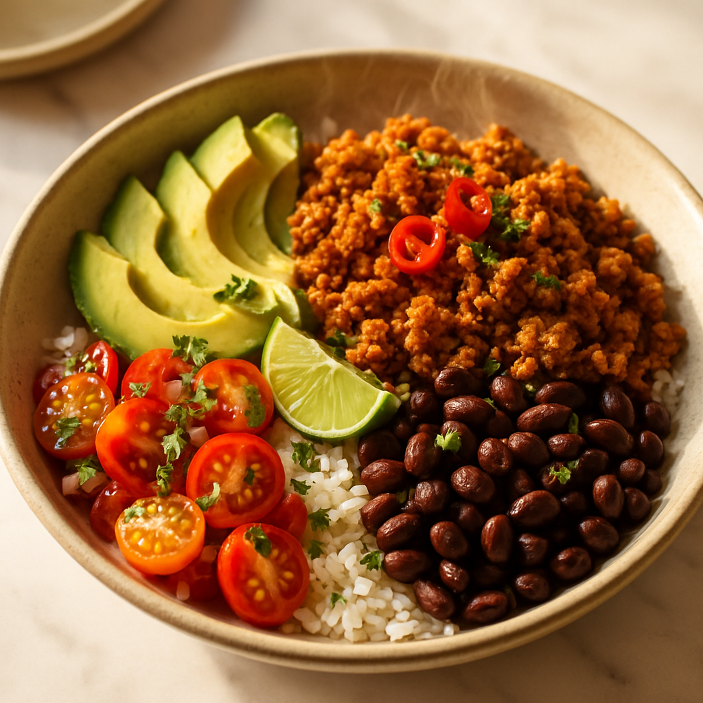 Ground Turkey and Black Bean Power Bowl