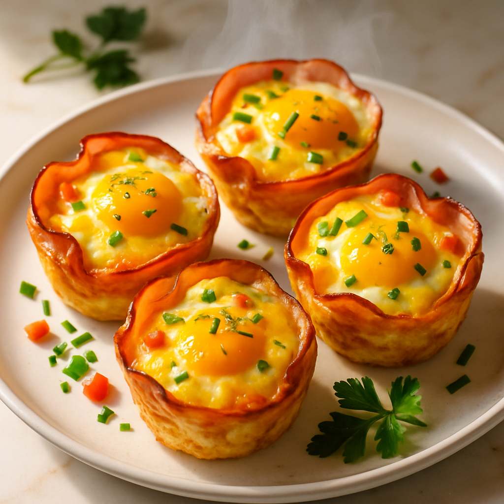 Ham Cheese Egg Muffins