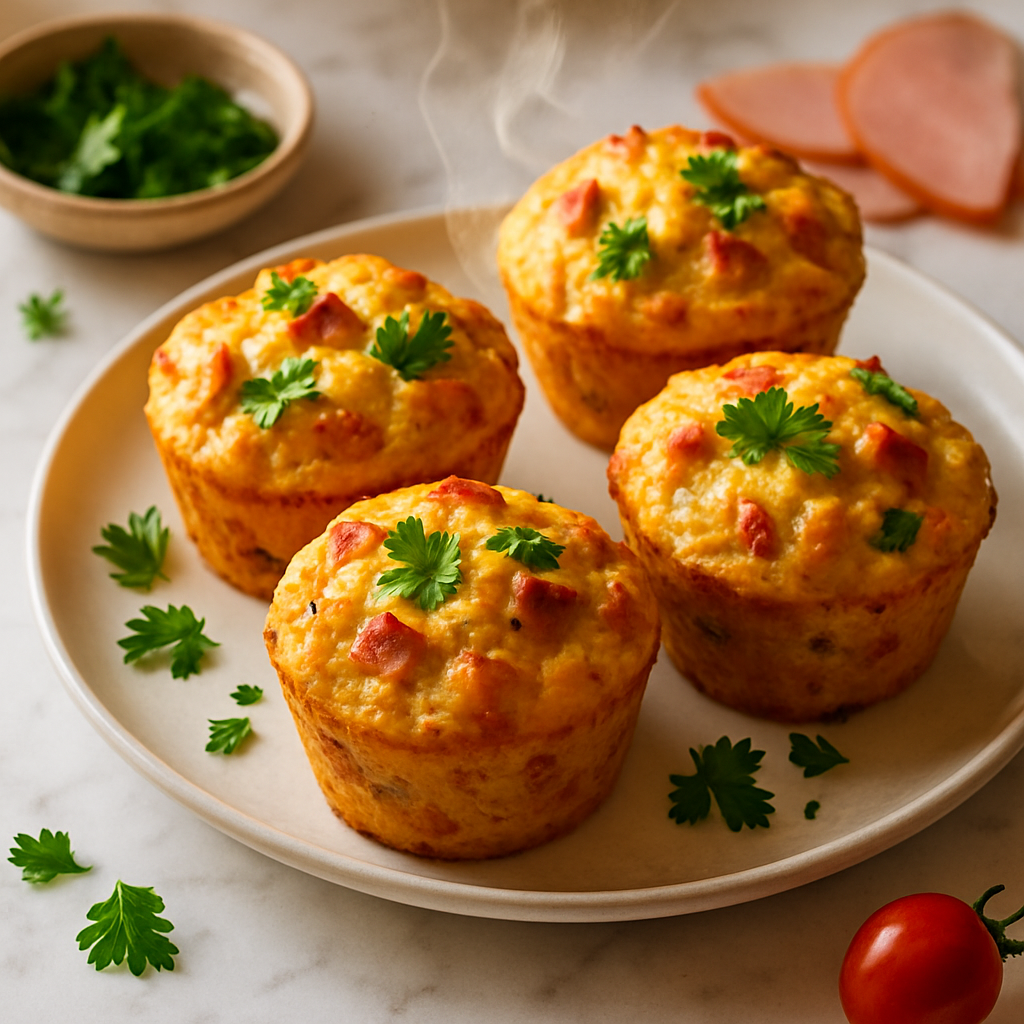 Ham Cheese Muffins