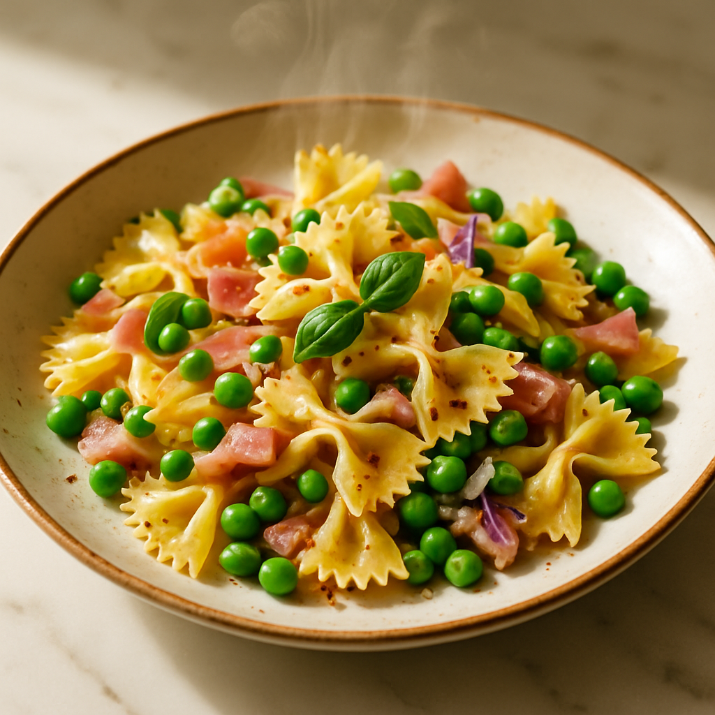 Ham Pea Farfalle