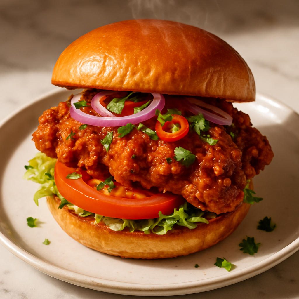 Harissa Honey Fried Chicken Sandwich