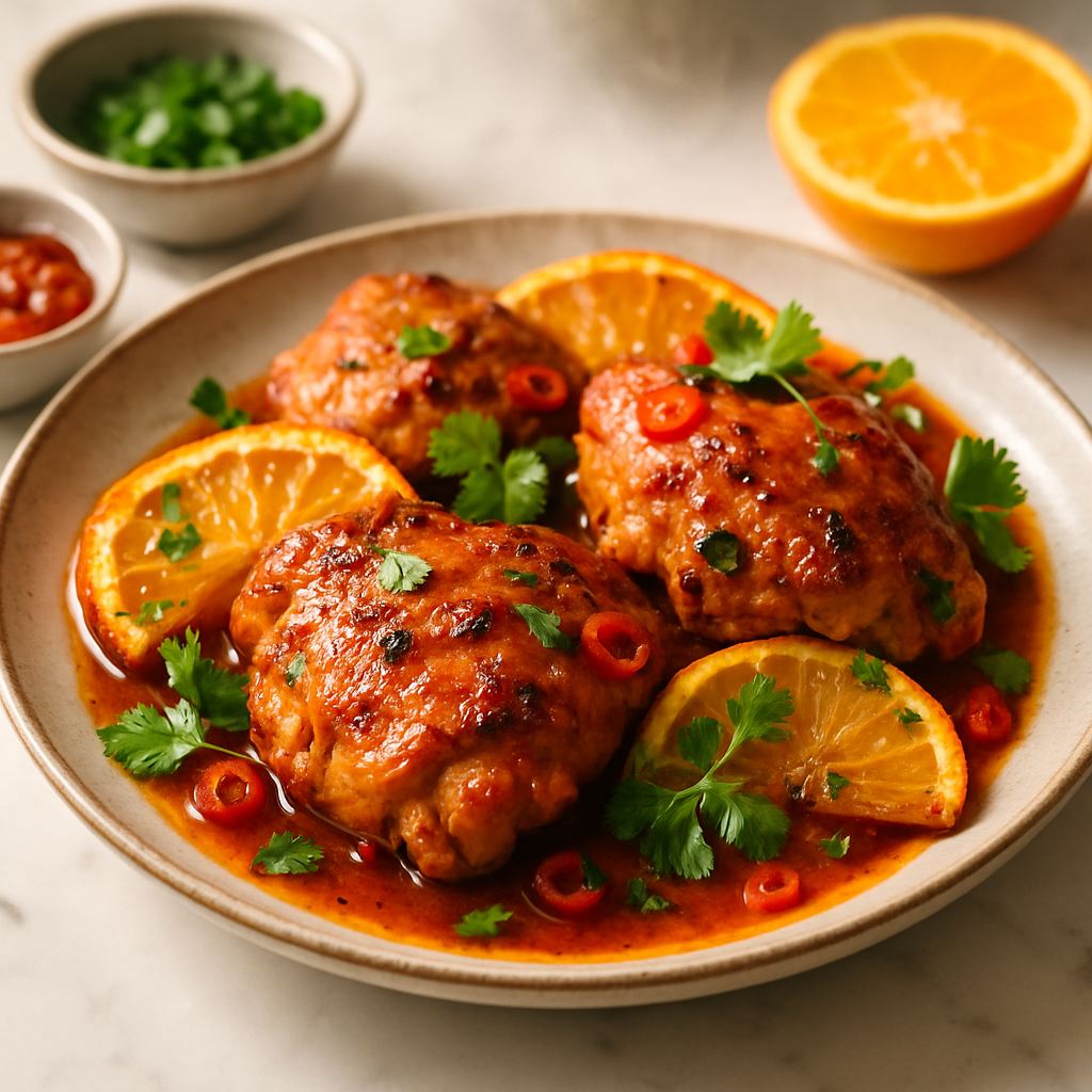 Harissa Orange Chicken