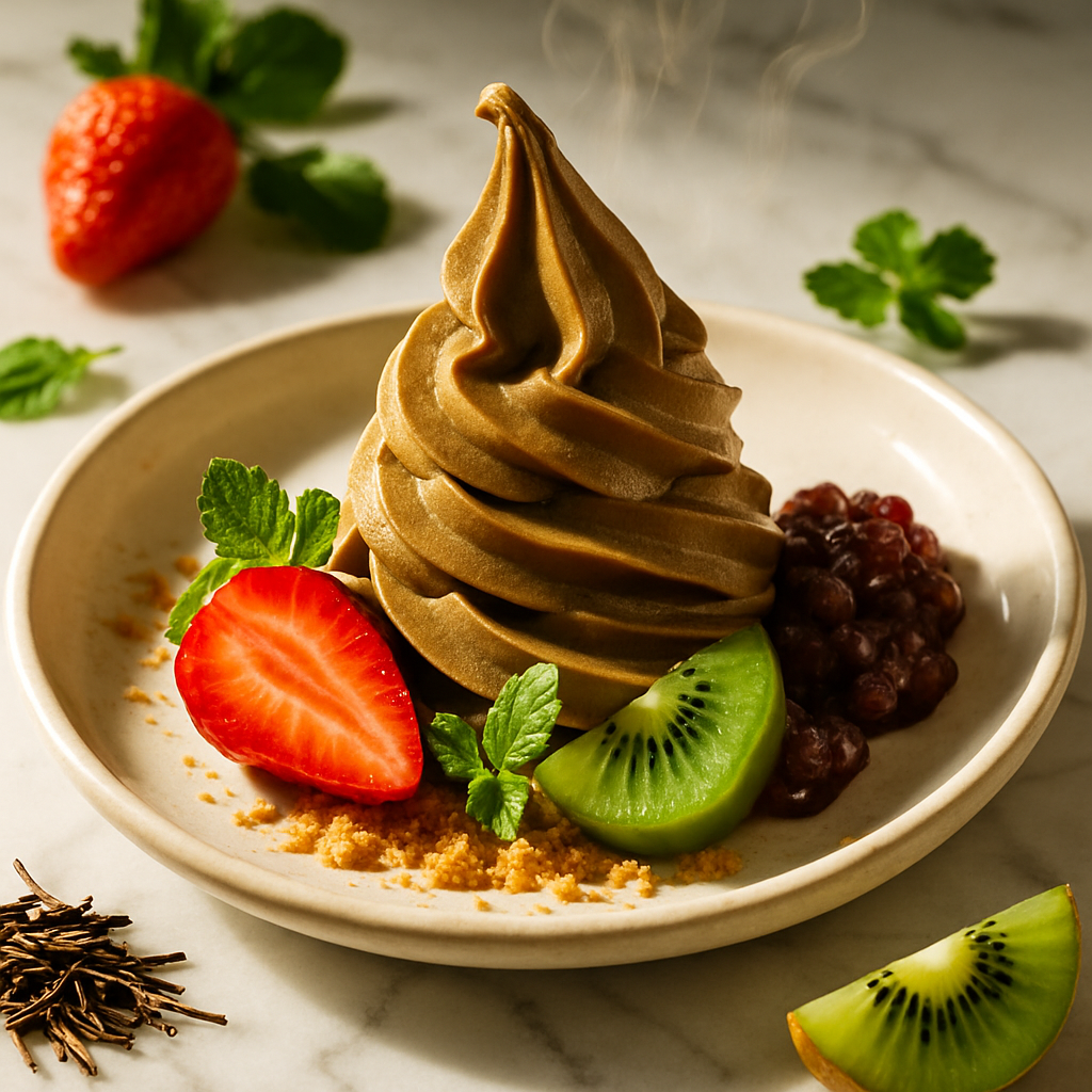 Hojicha Soft Serve