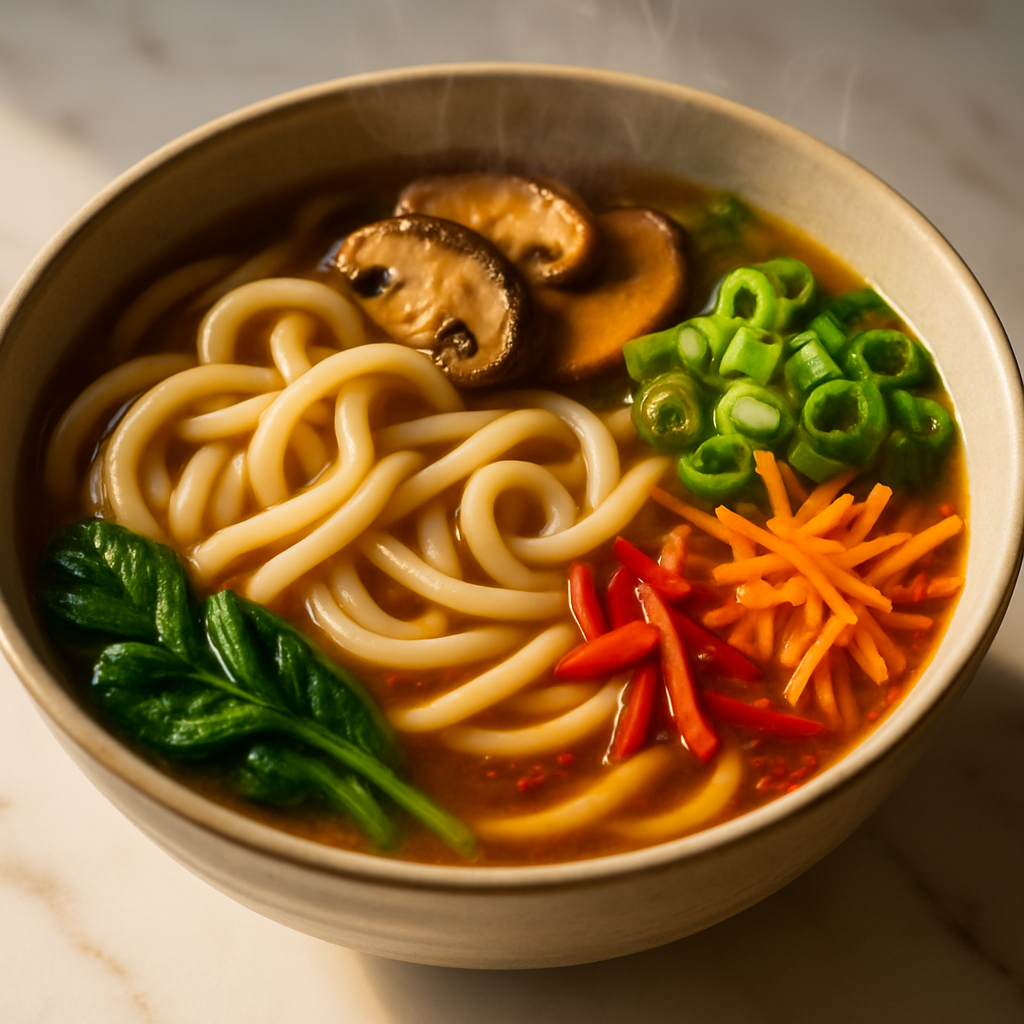 Homemade Udon Noodle Soup