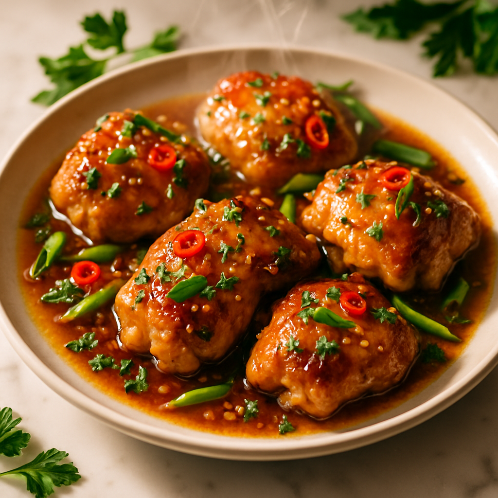 Honey Garlic Chicken Thighs