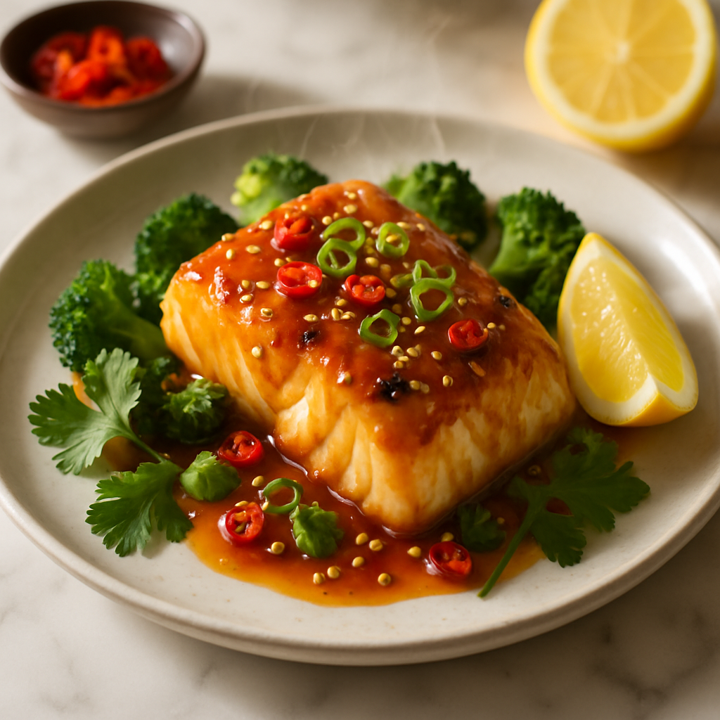 Honey Garlic Glazed Cod