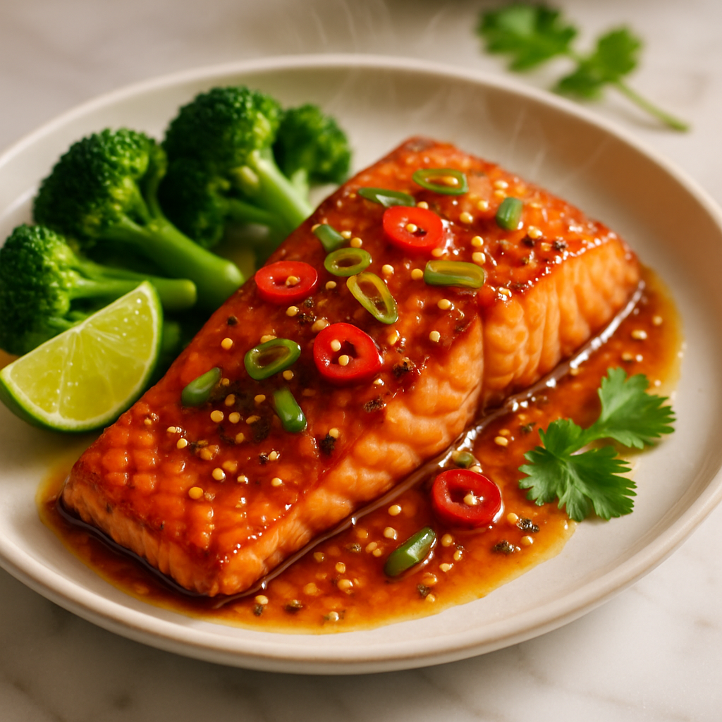 Honey Garlic Glazed Salmon