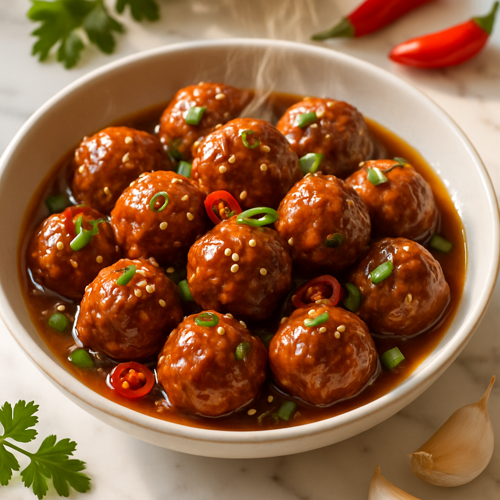 Honey Garlic Meatballs