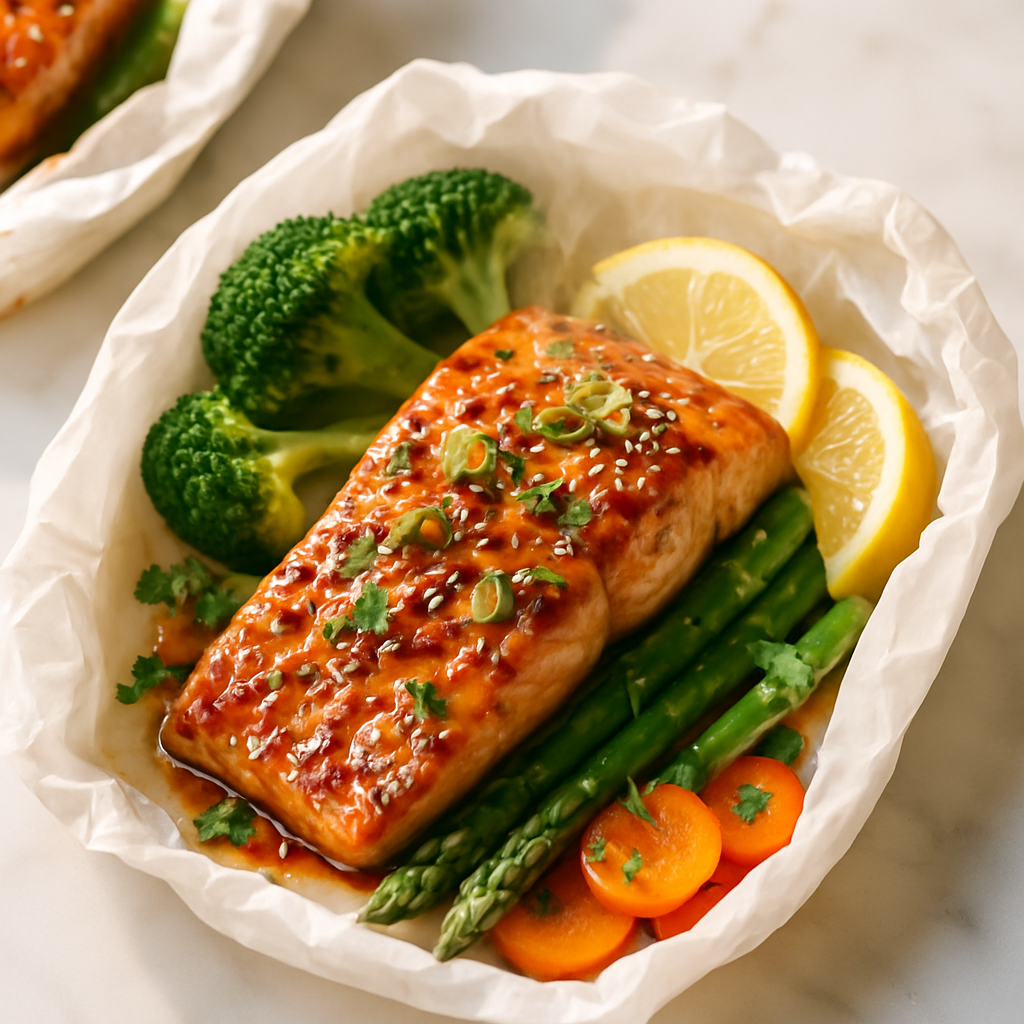 Honey Garlic Salmon Packets