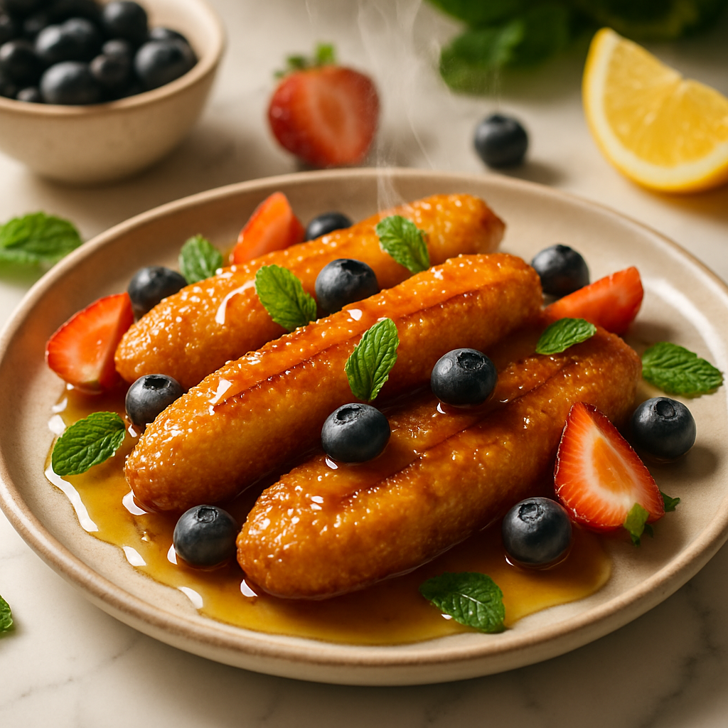 Honey Glazed Fried Bananas