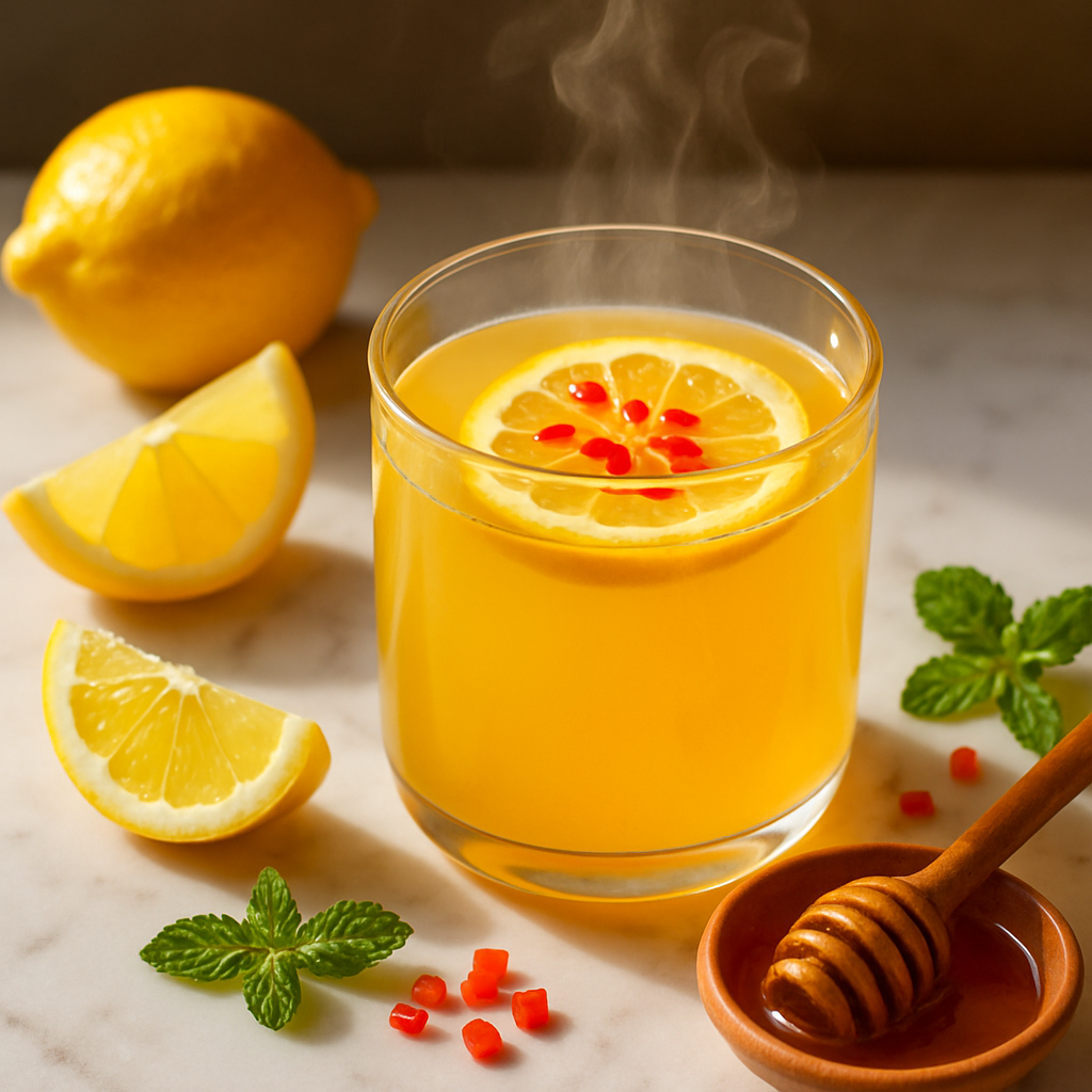 Hot Honey Lemonade