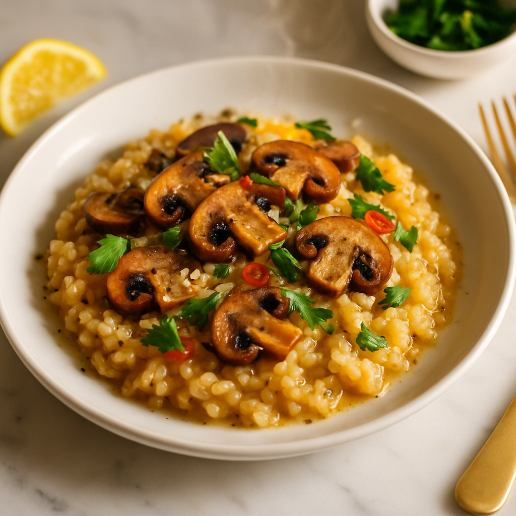 Italian Mushroom and Parmesan Risotto