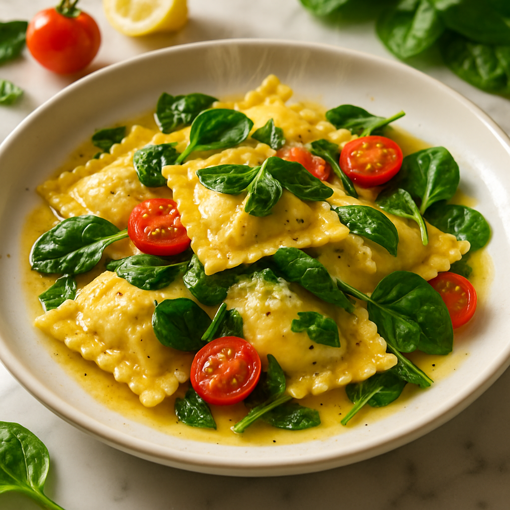Italian Ricotta and Spinach Ravioli