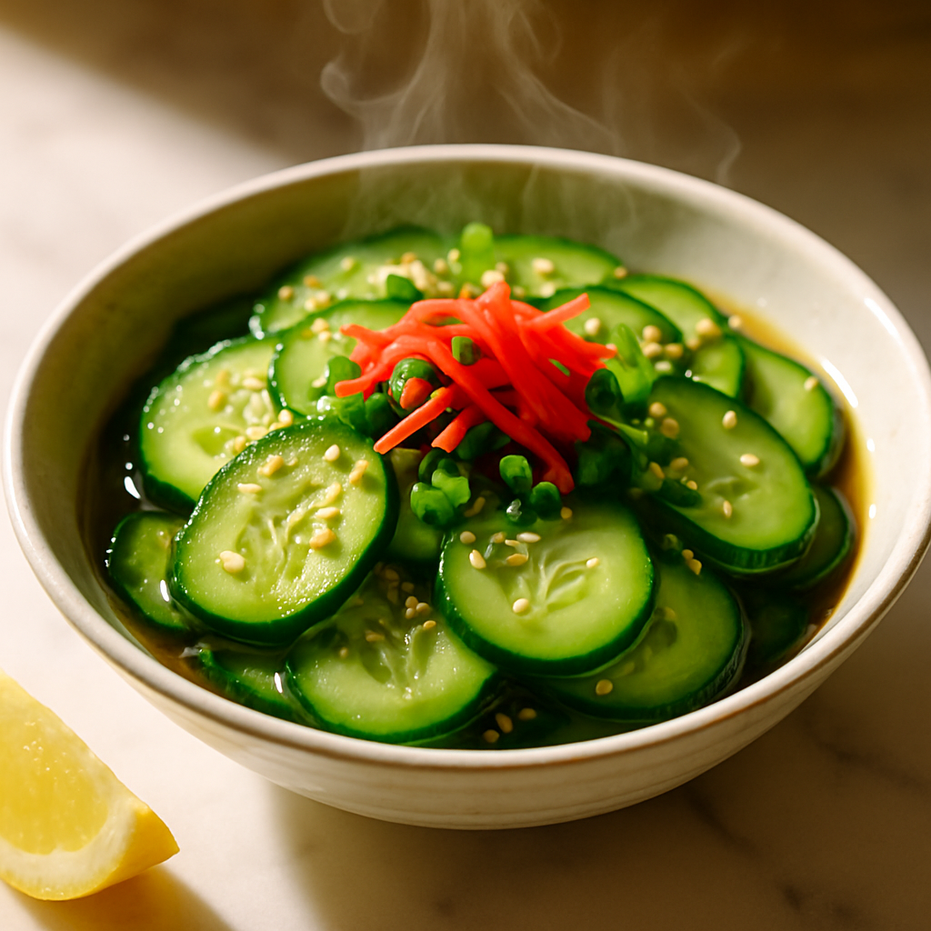 Japanese Cucumber Sunomono Salad