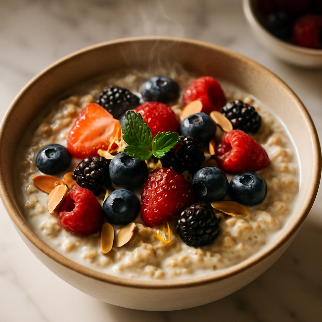 Kefir Overnight Oats with Berries