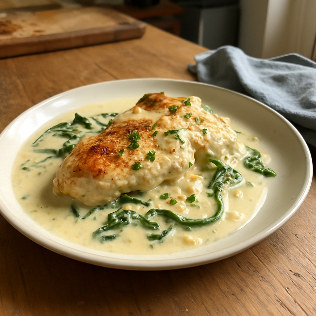 Keto Creamy Garlic Chicken