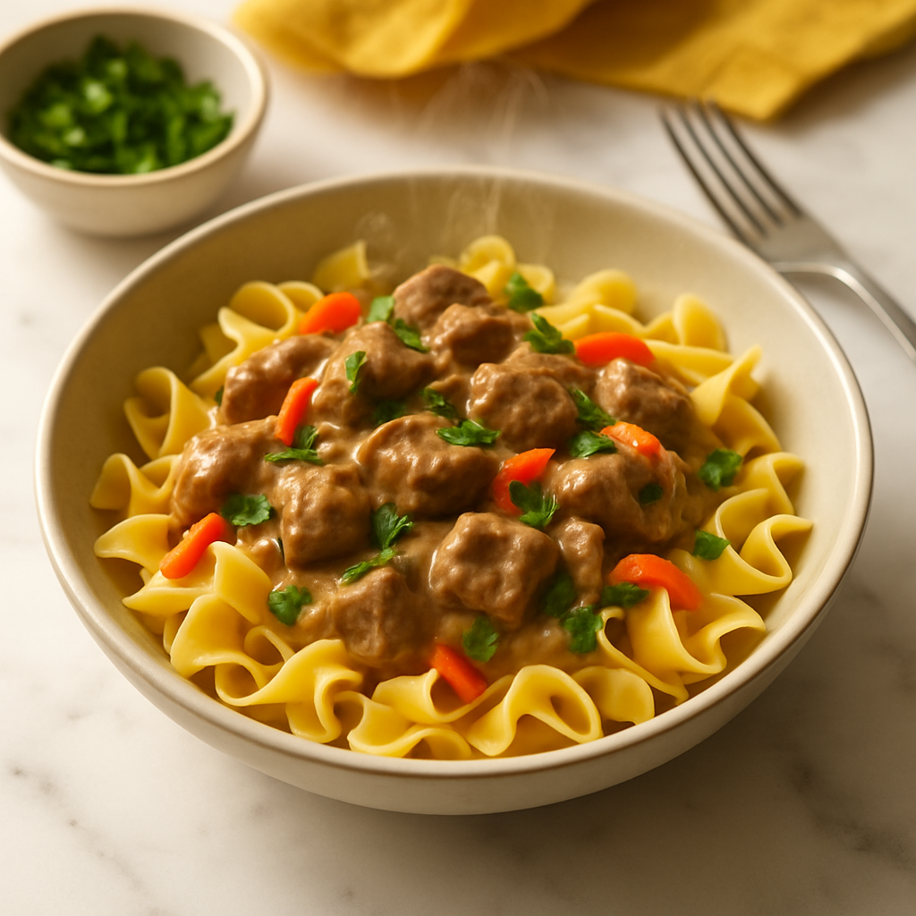 Kid Friendly Beef Stroganoff