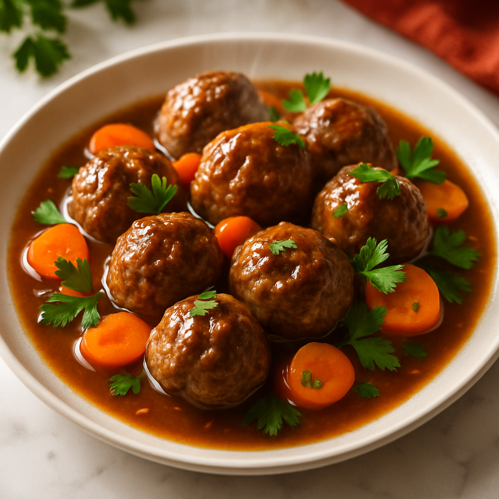 Kid Friendly Sauerbraten Meatballs