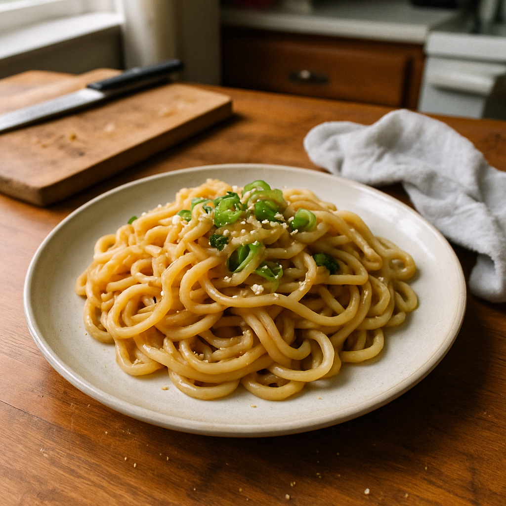 This Korean Garlic Butter Noodles Recipe Will Be Your New Comfort Food