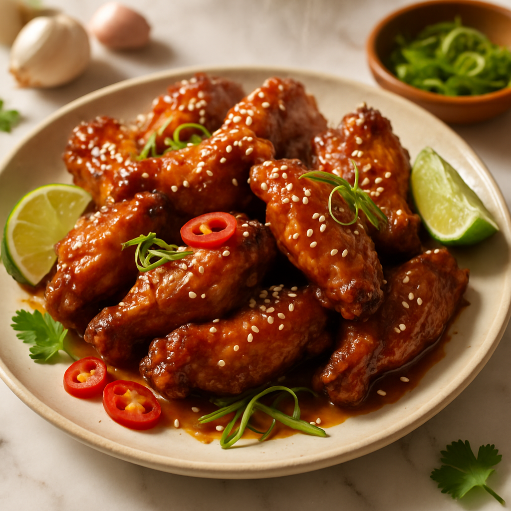 Korean Soy Garlic Wings