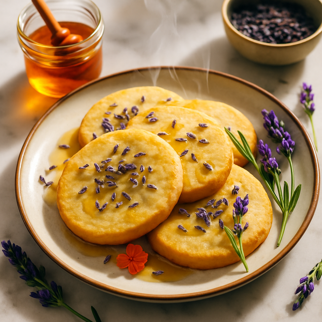 Lavender Honey Shortbread Cookies