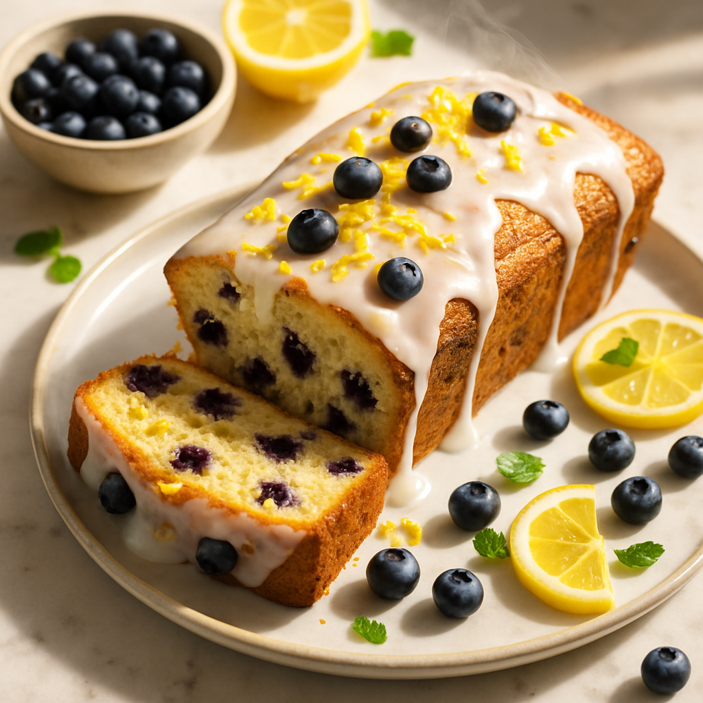 Lemon Blueberry Loaf Cake