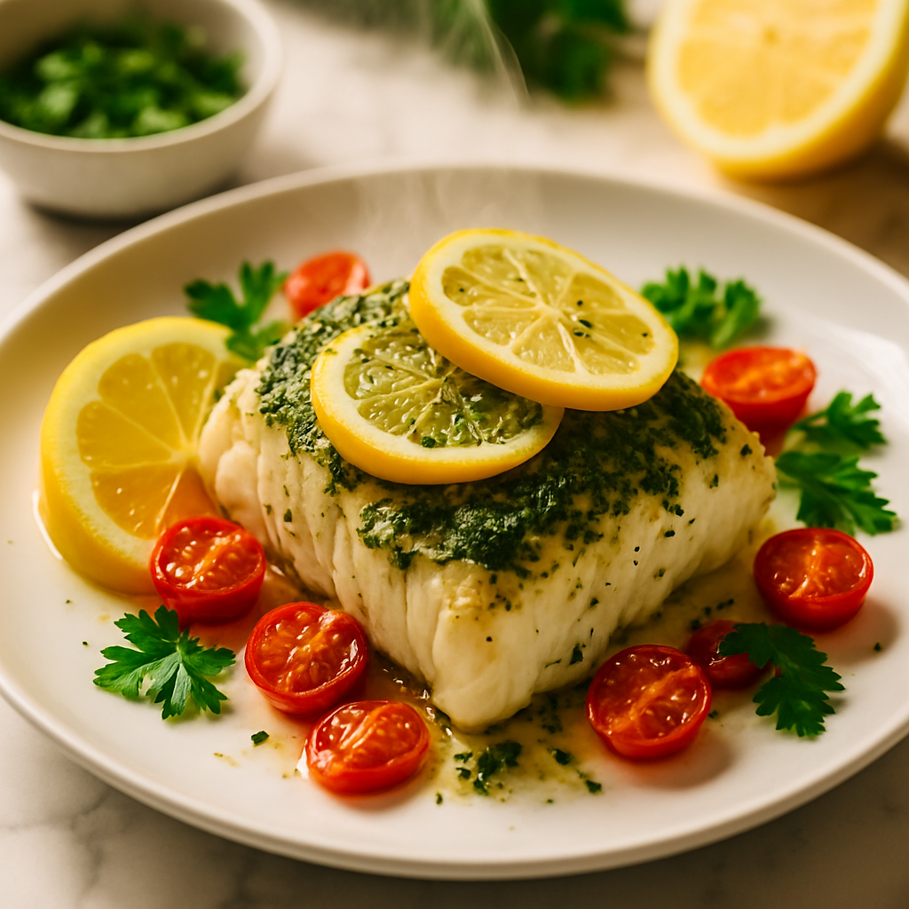 Lemon Herb Baked Cod