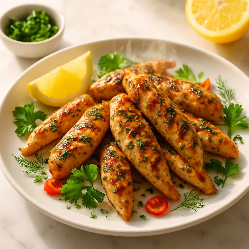 Lemon Herb Grilled Chicken Strips