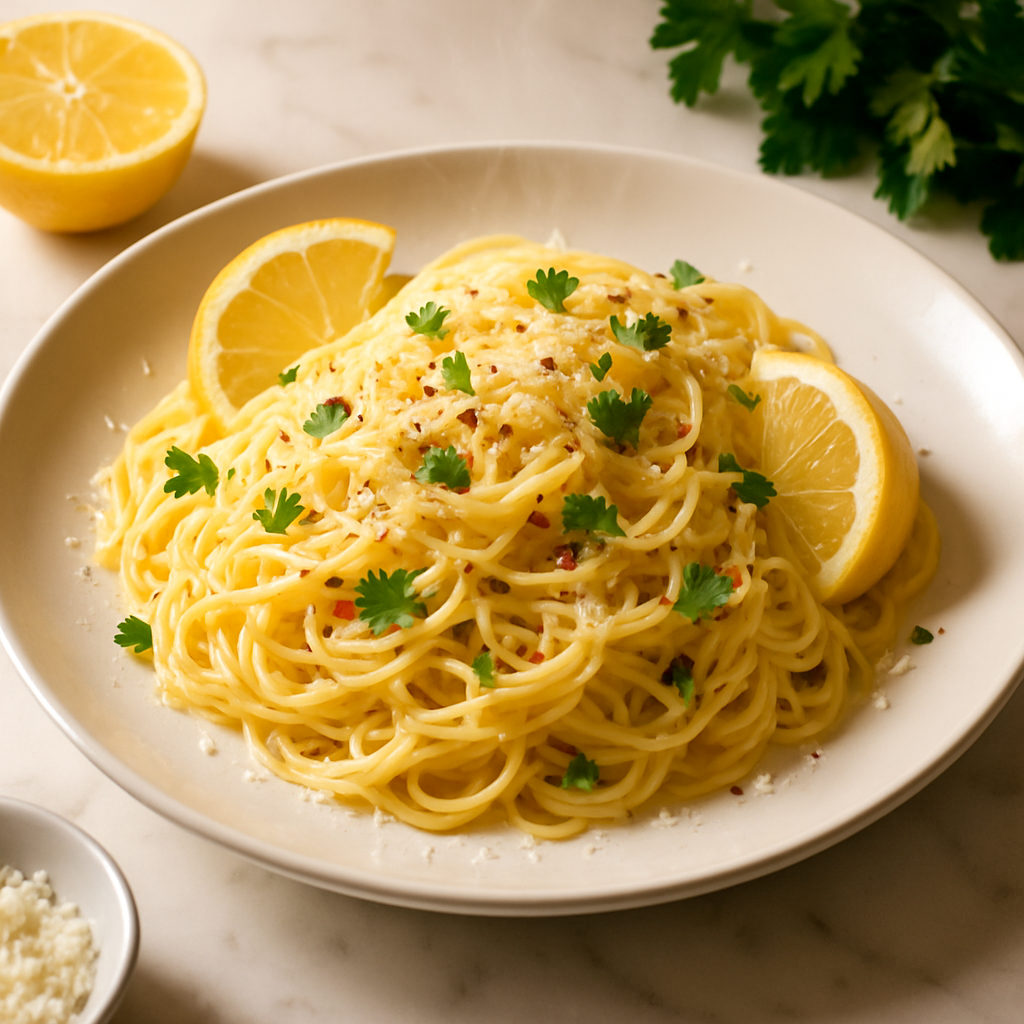 Lemon Parmesan Angel Hair