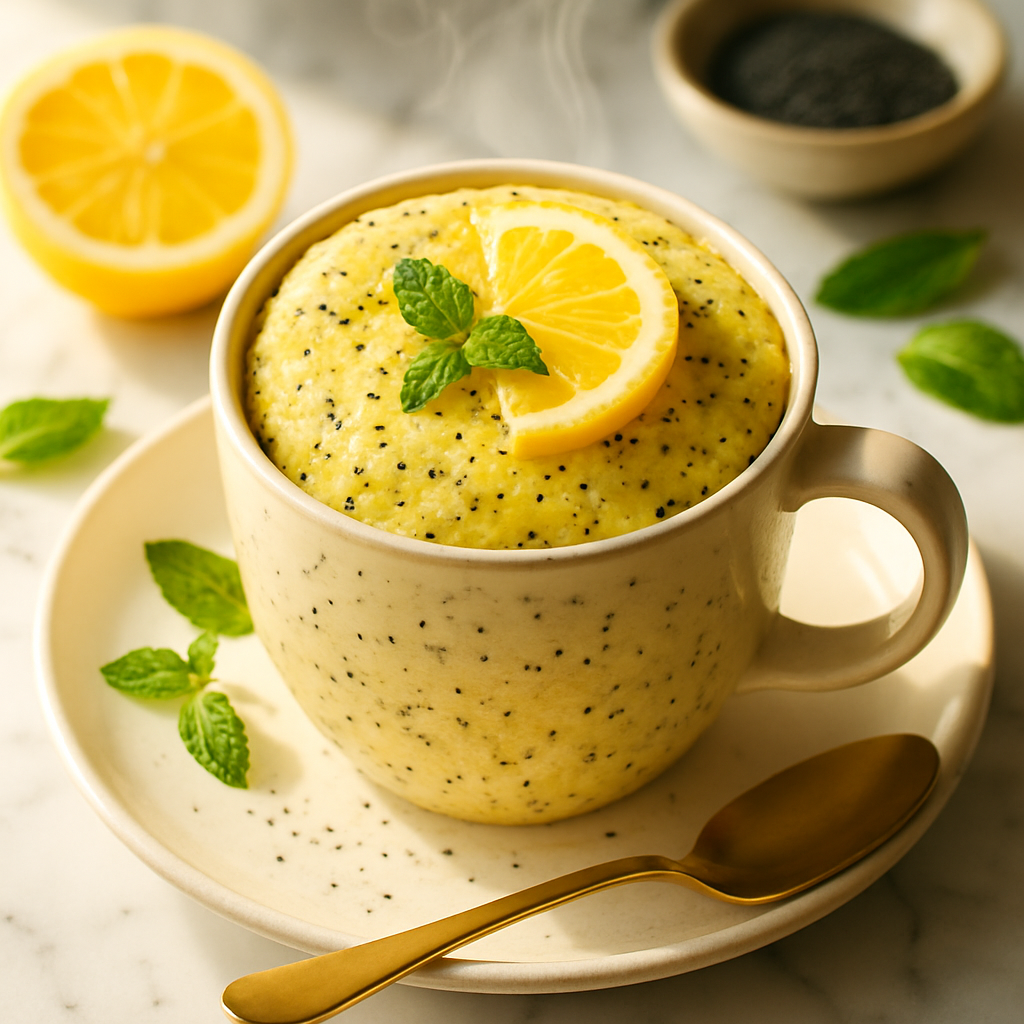Lemon Poppy Seed Mug Cake