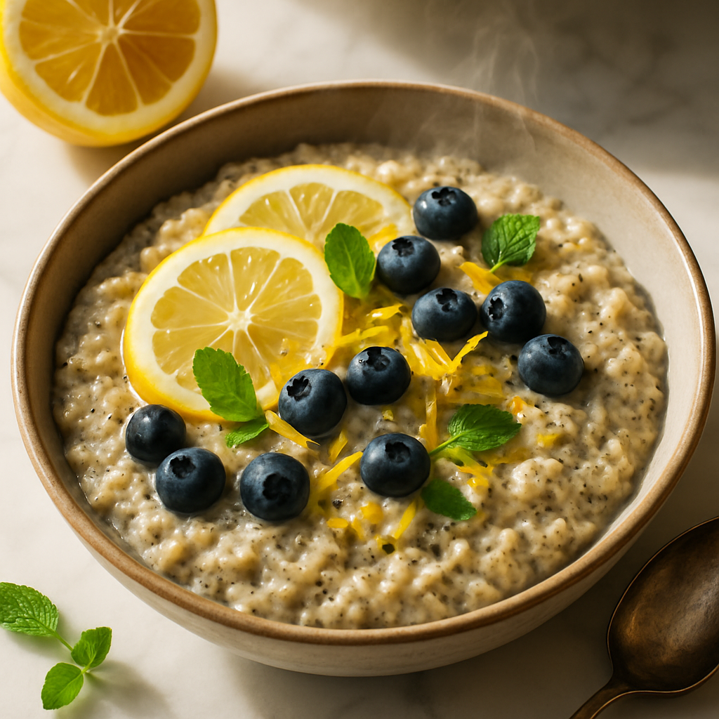 Lemon Poppy Seed Oatmeal