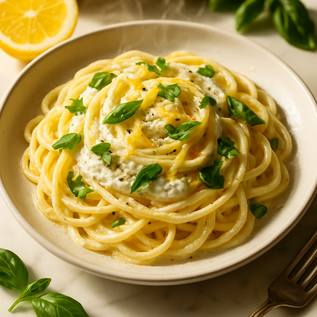 Lemon Ricotta Spaghetti
