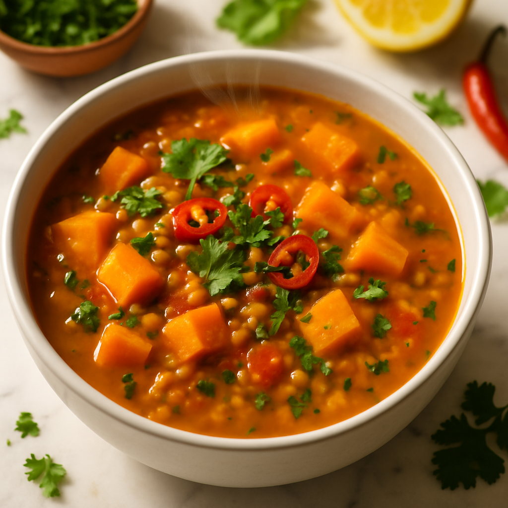 Lentil and Sweet Potato Soup