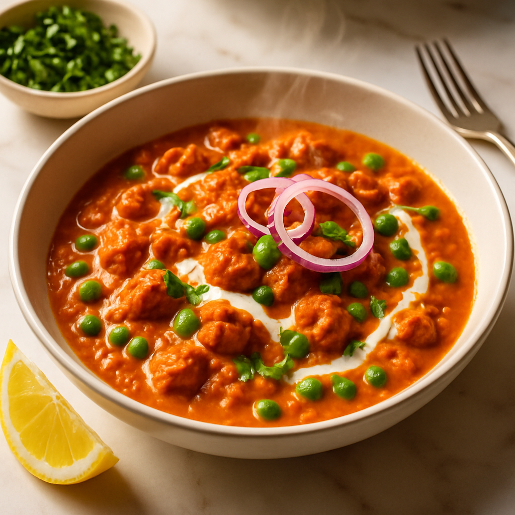 Lentil and Pea Protein Tikka Masala