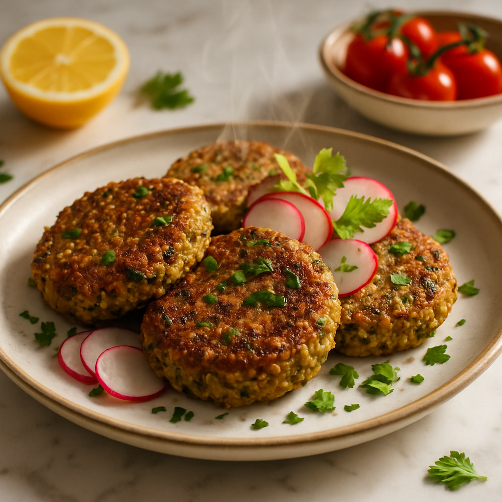 Lentil and Quinoa Protein Patties