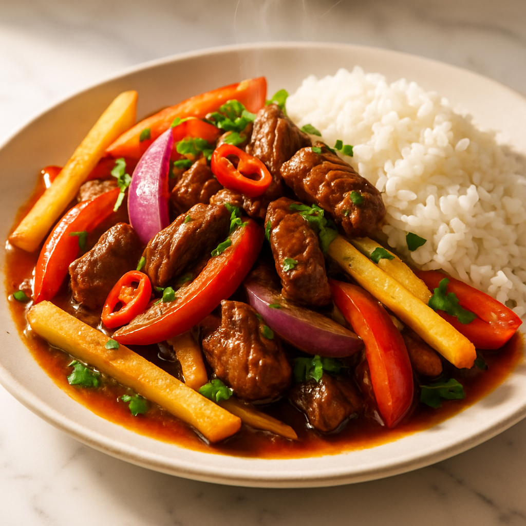Lomo Saltado Peruvian Beef Stir Fry