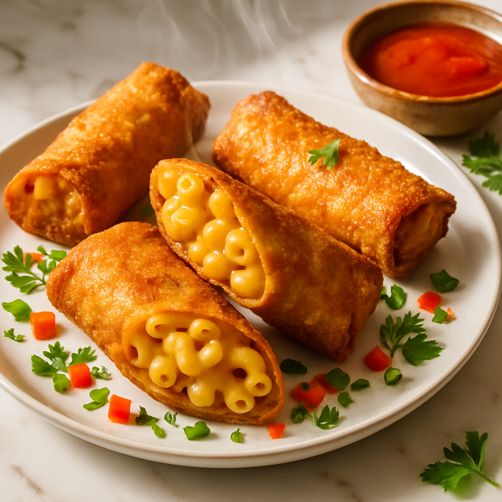 Mac and Cheese Egg Rolls