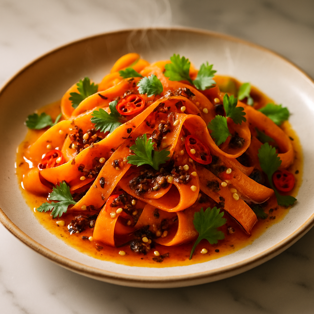 Marinated Carrot Salad with Chili Crisp