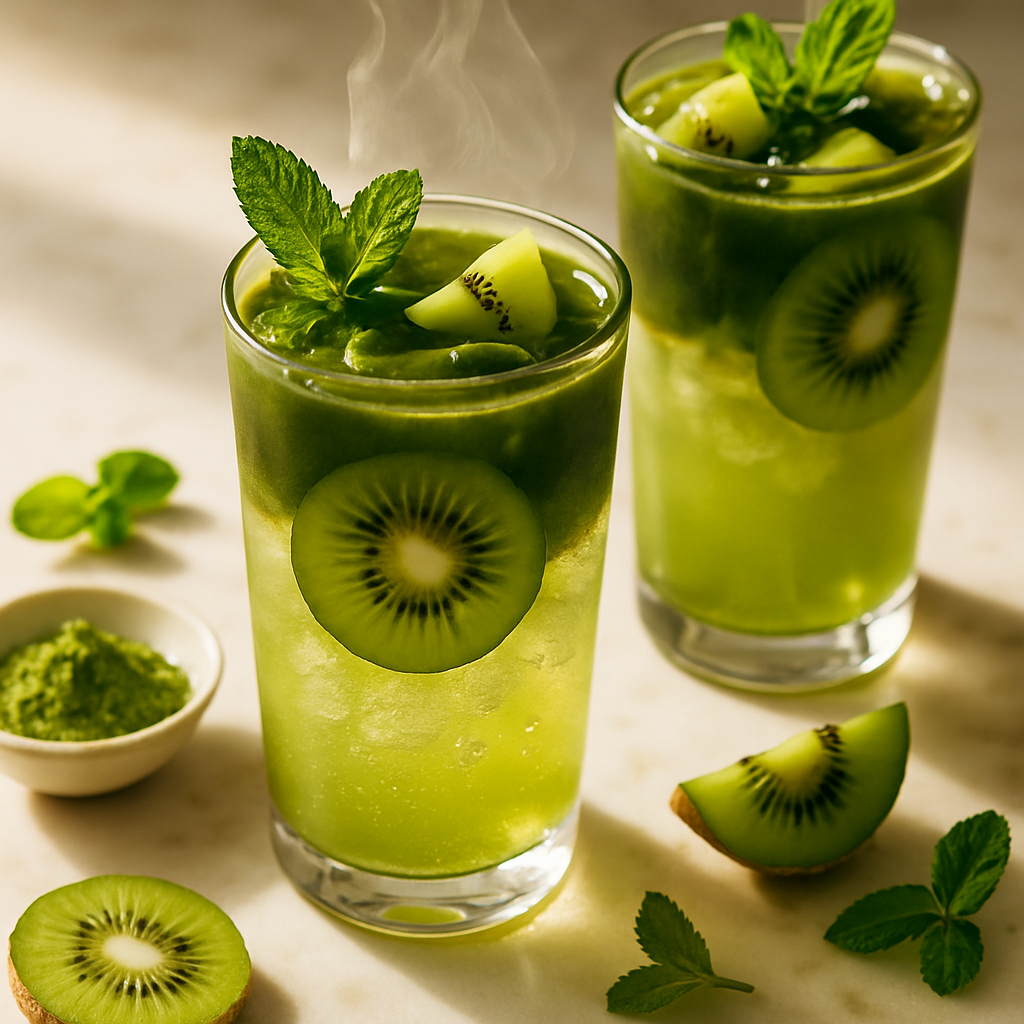 Matcha Kiwi Fizz