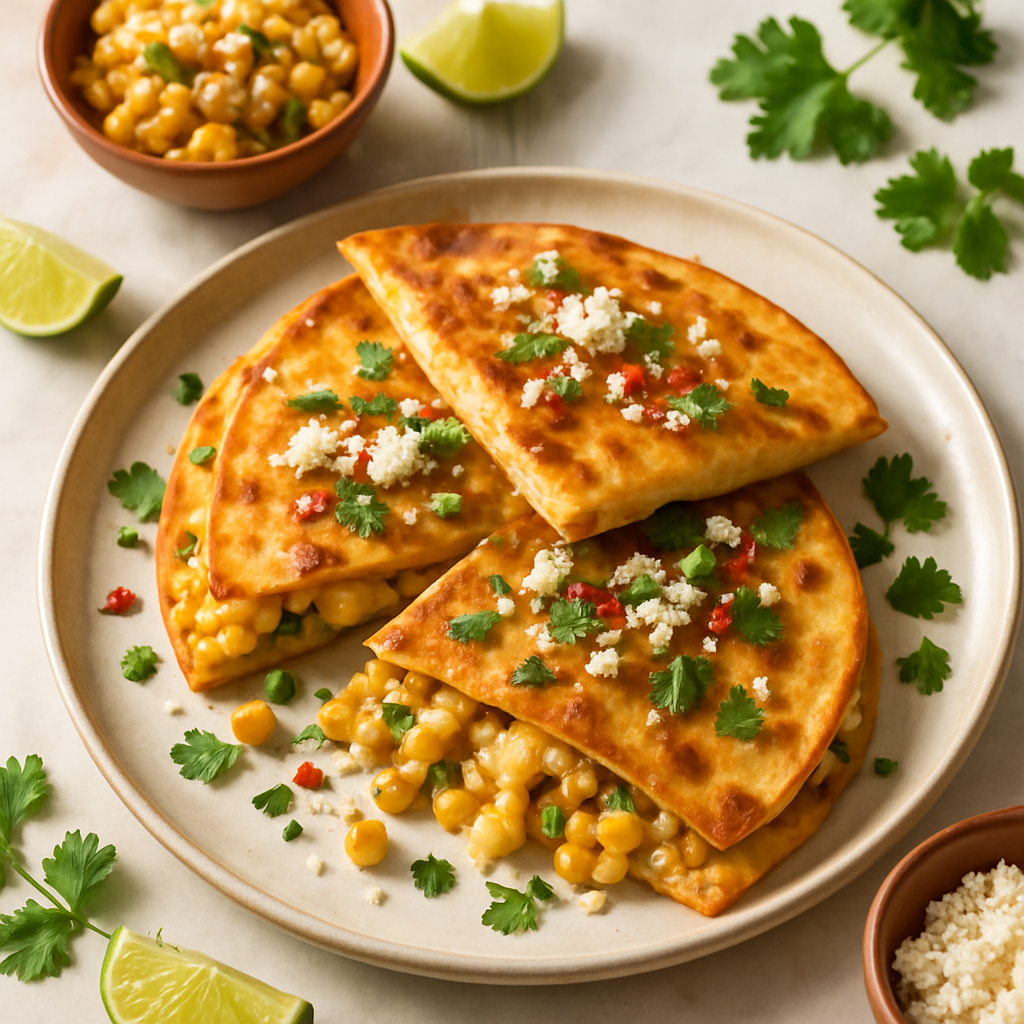 Mexican Street Corn Quesadillas