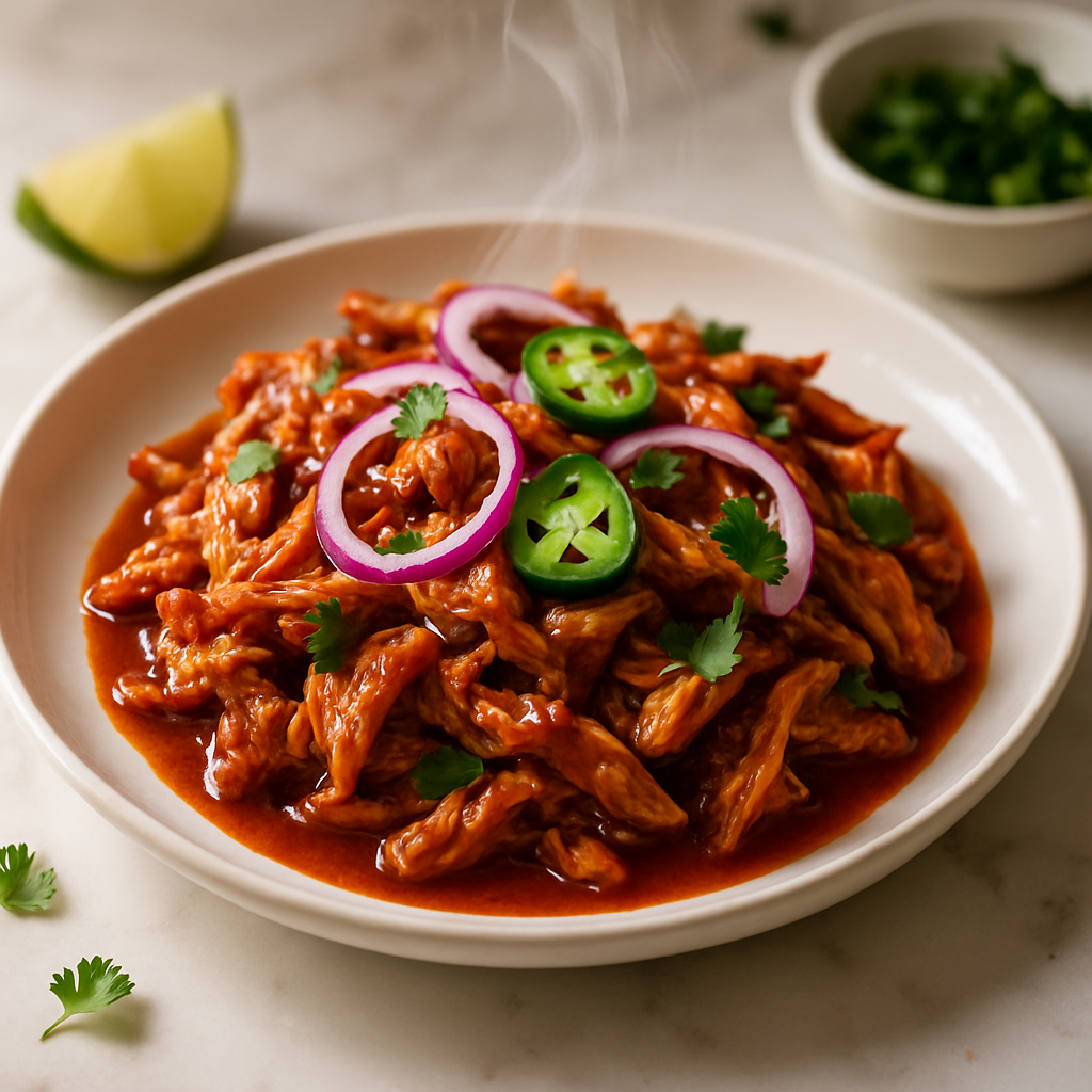 Microwave BBQ Pulled Chicken