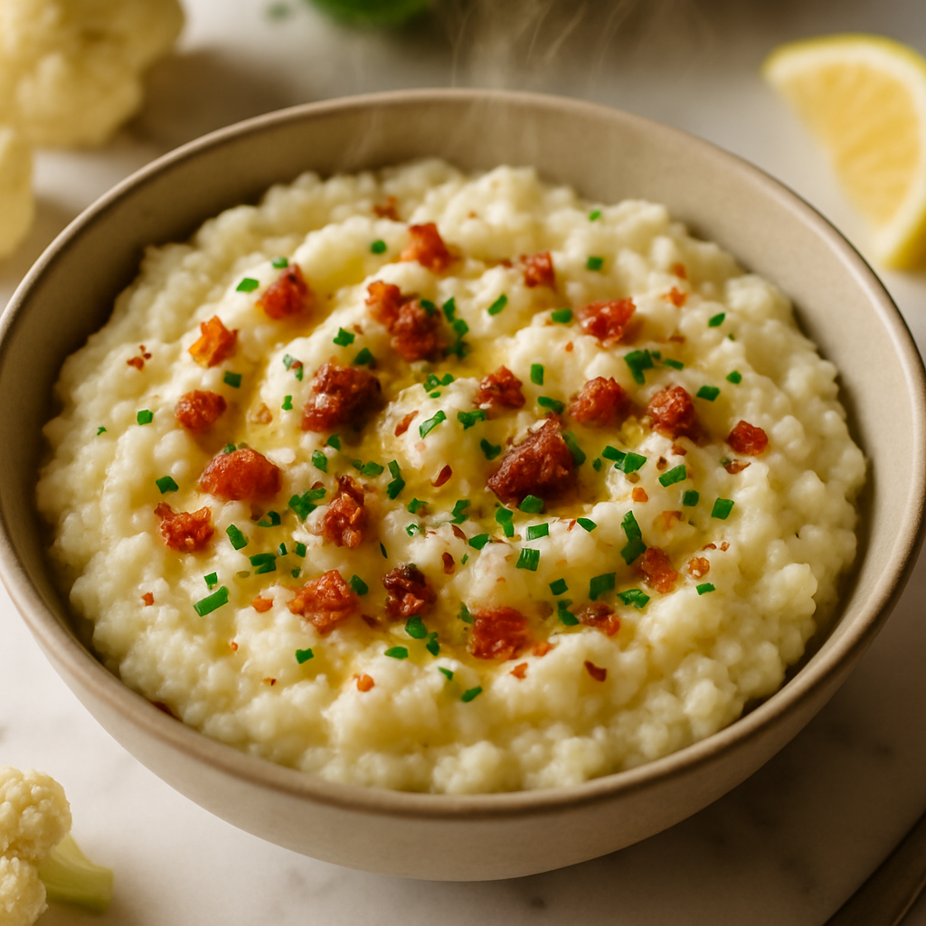 Microwave Cauliflower Mash