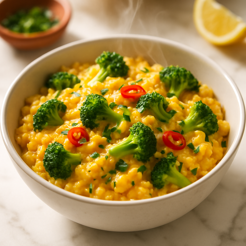 Microwave Cheesy Broccoli Rice