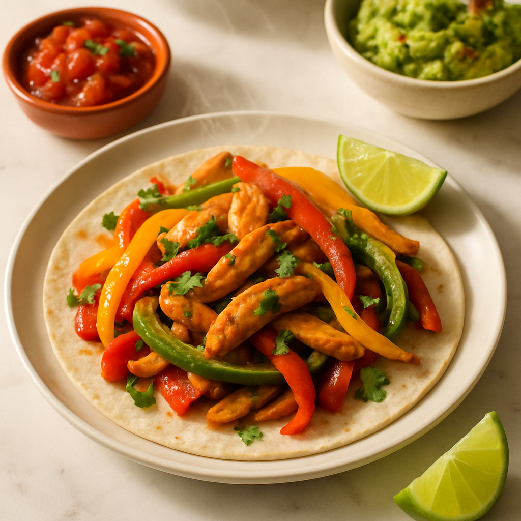 Microwave Chicken Fajitas