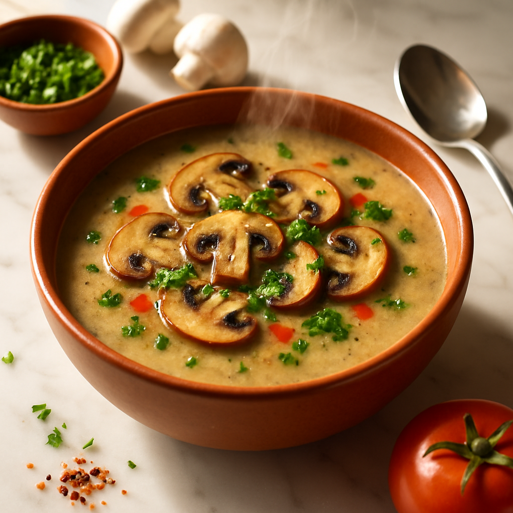 Microwave Mushroom Soup