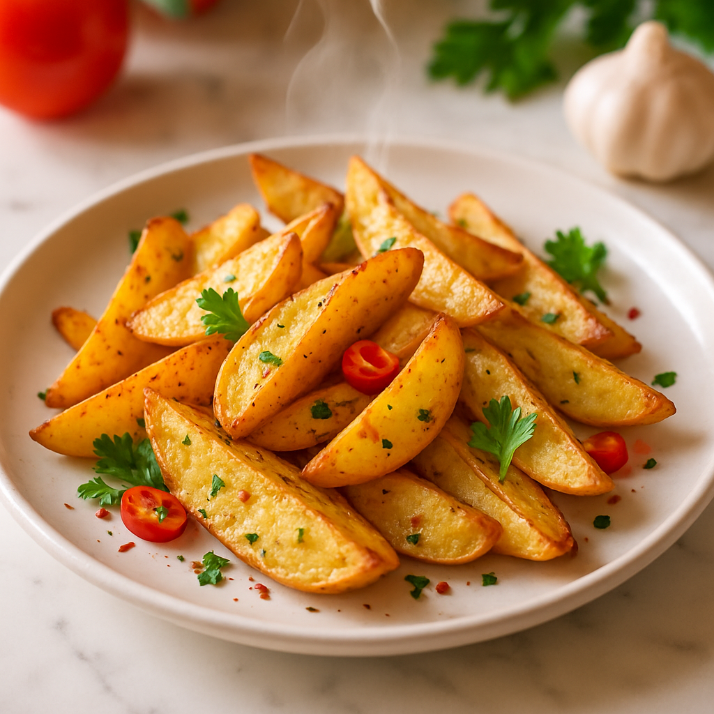 Microwave Potato Wedges