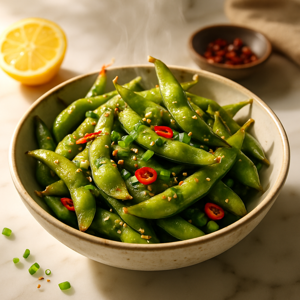 Microwave Seasoned Edamame Pods