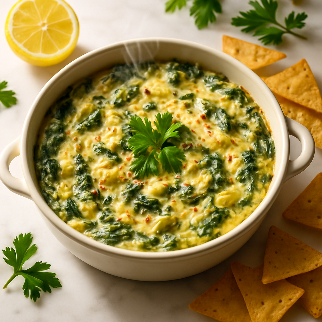 Microwave Spinach Artichoke Dip