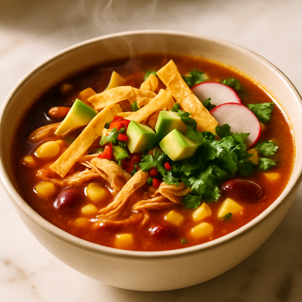 Microwave Tortilla Soup
