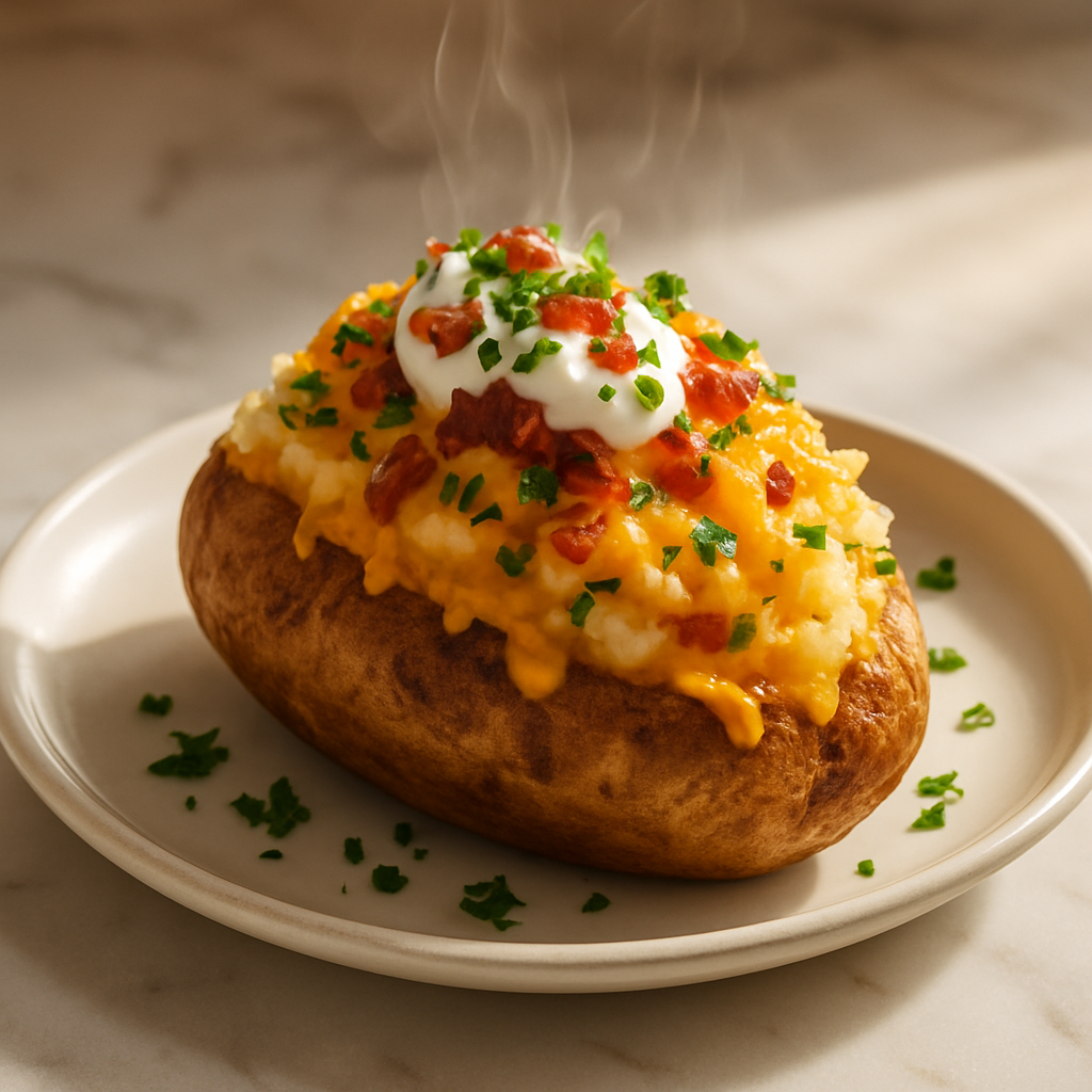 Microwave Twice Baked Potato